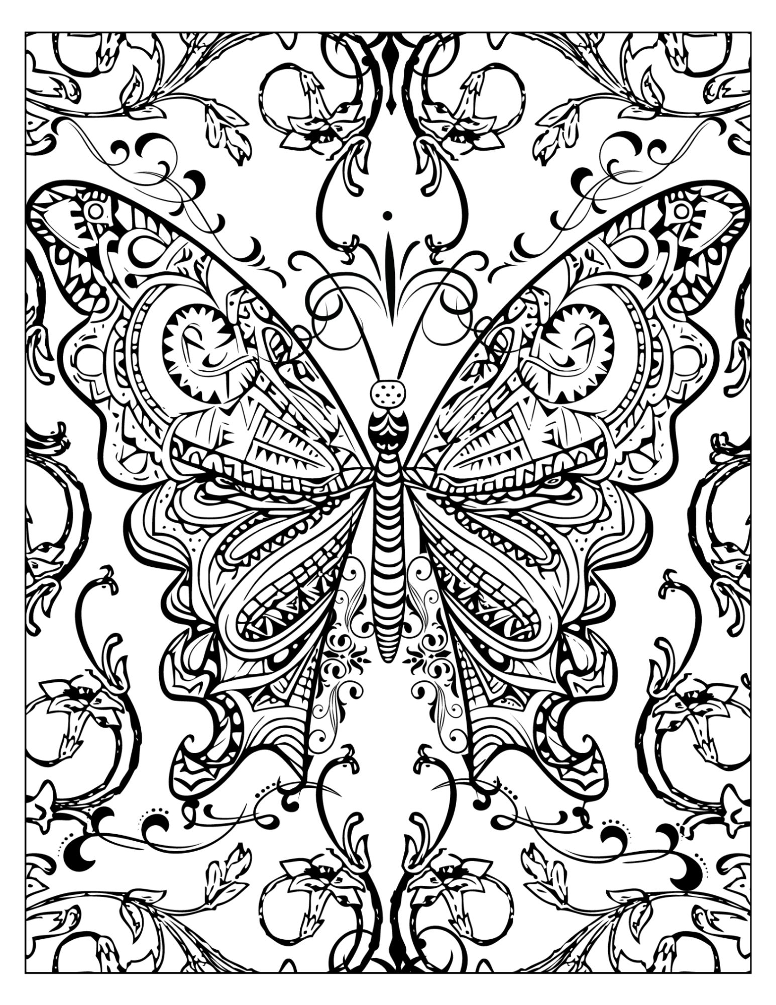 Butterfly Coloring Page