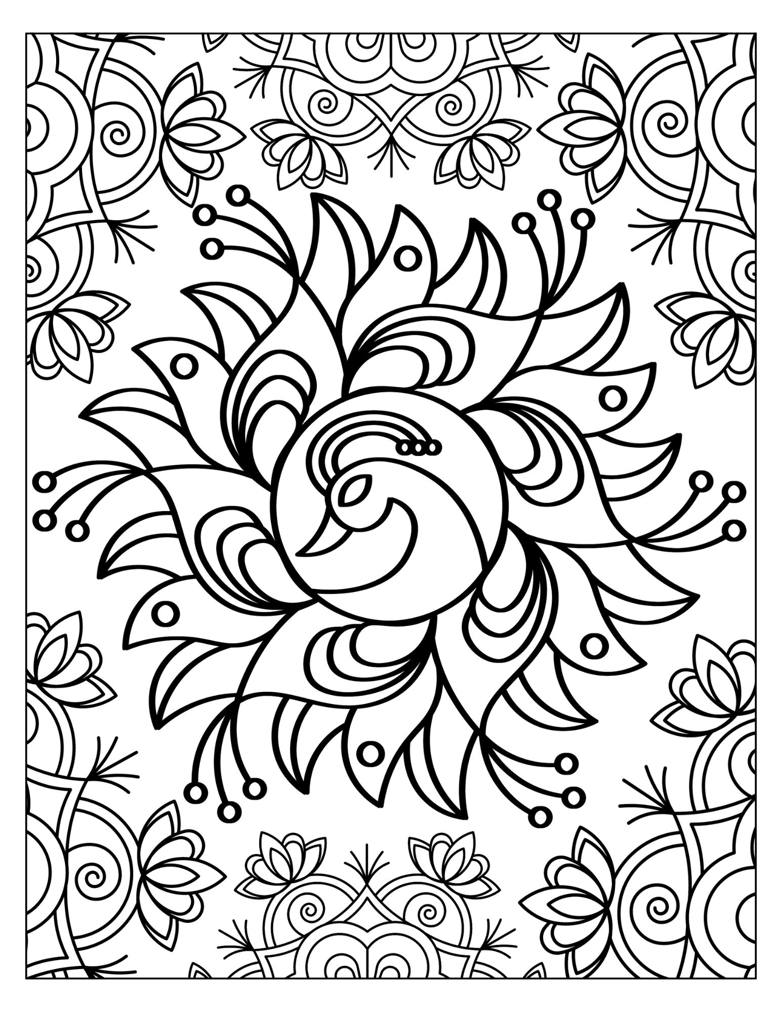 Duck Coloring Page