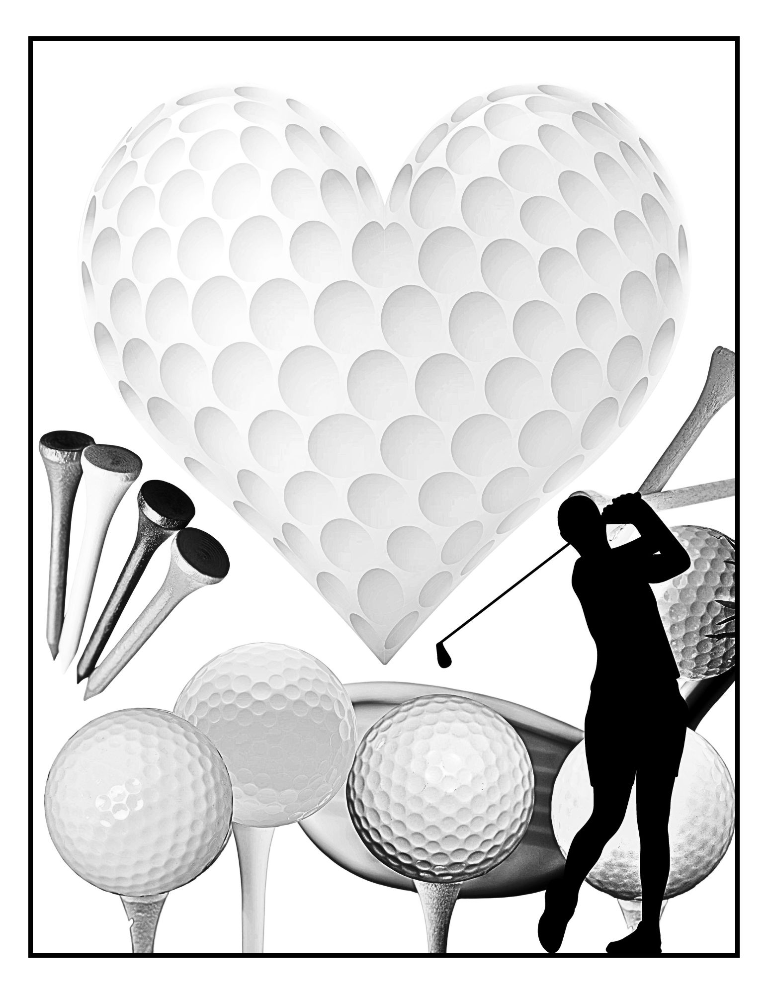 Golf Coloring Page