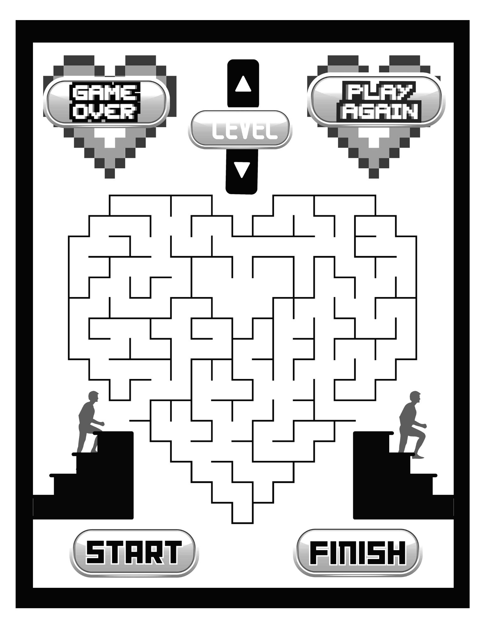 Maze Game Coloring Page