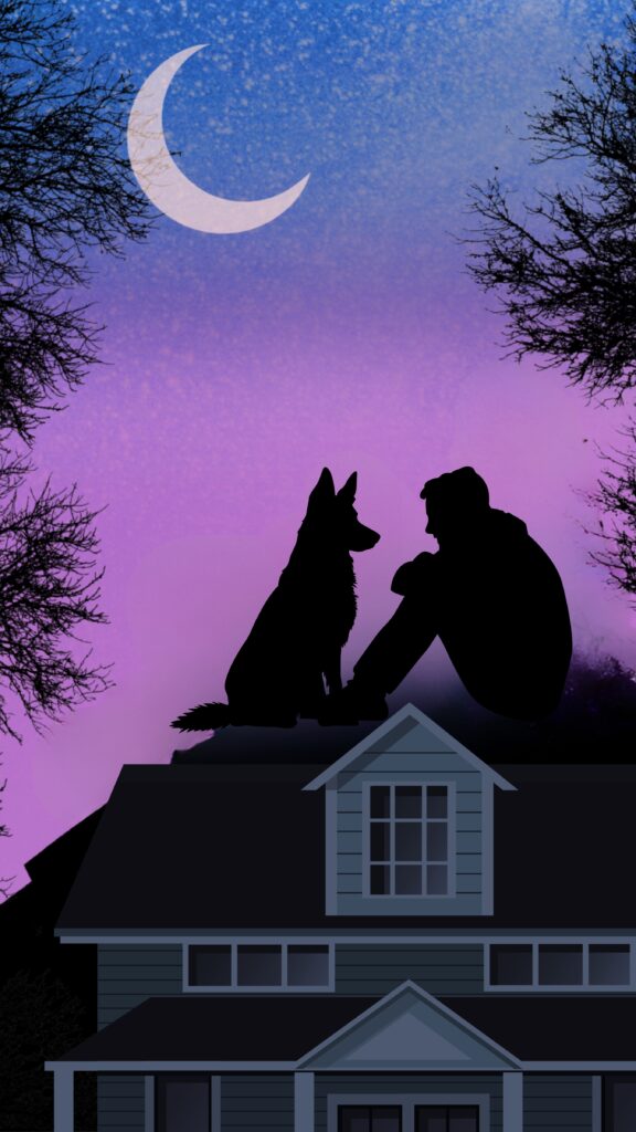 Best Buddies On The Rooftop Wall Art