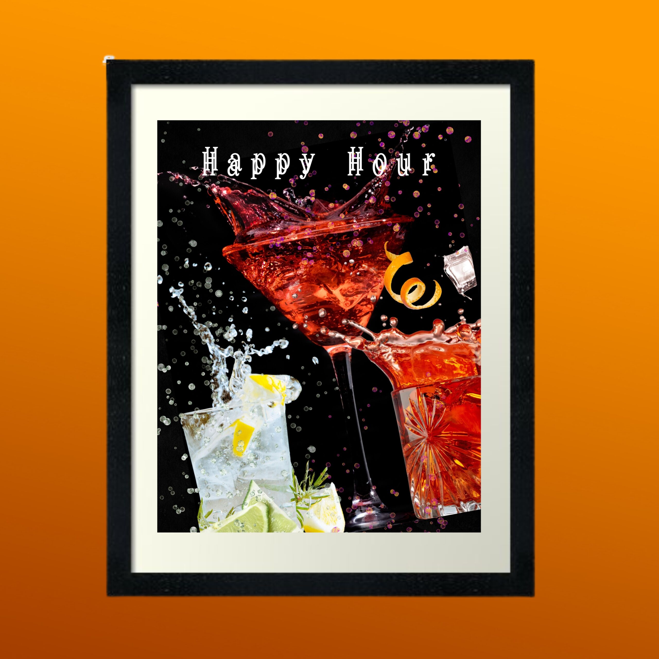 Happy Hour Framed Art Print