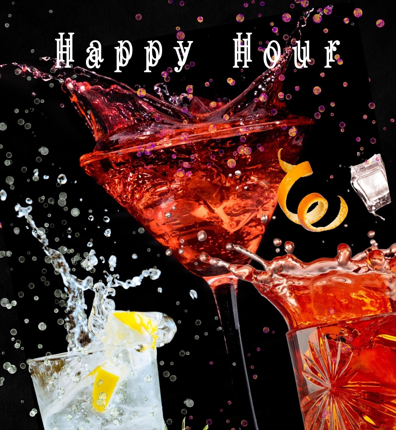 Happy Hour Wall Art at 300 dpi