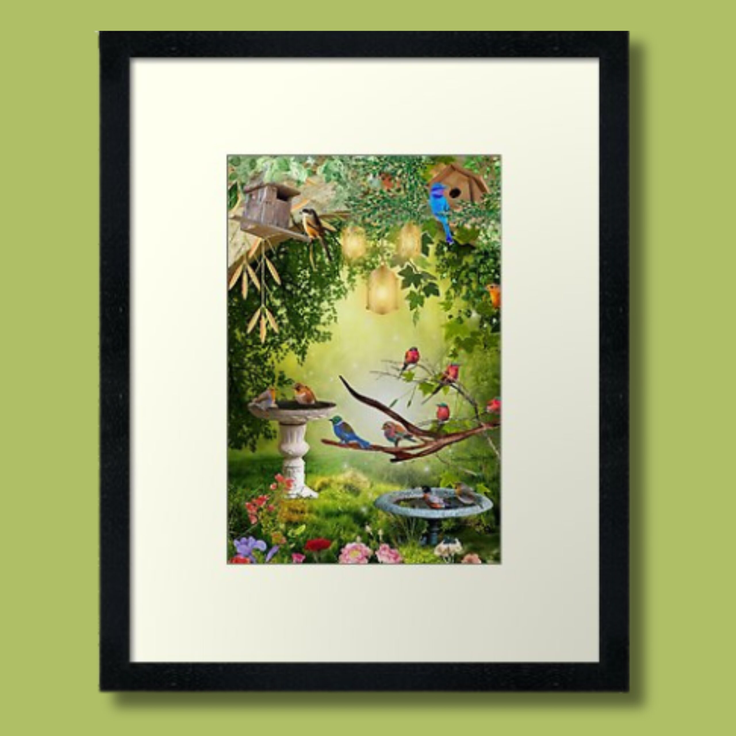 The Bird Garden Framed Wall Art