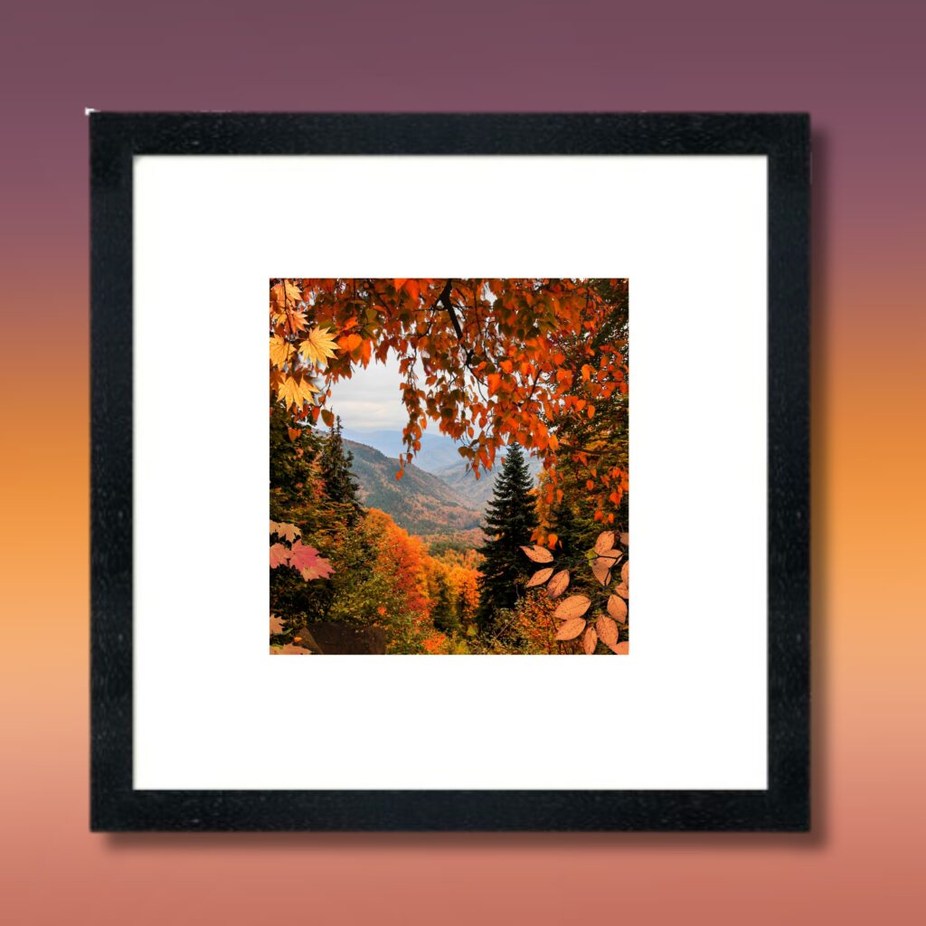 Autumn Leaves Wall Art Mockup