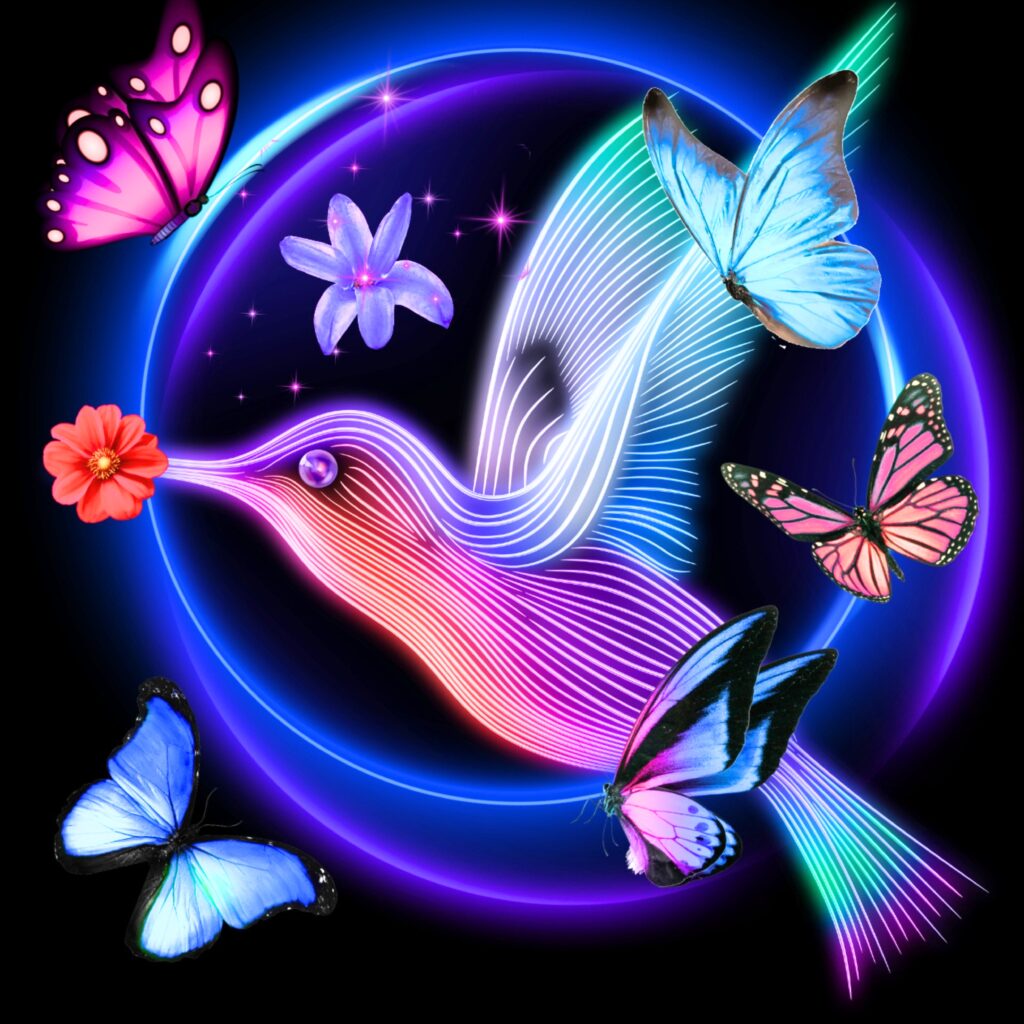 Hummingbird Wall Art 300 dpi