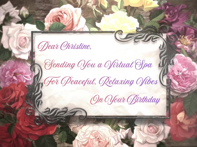 Happy-Birthday-To-Christine Video Ecard